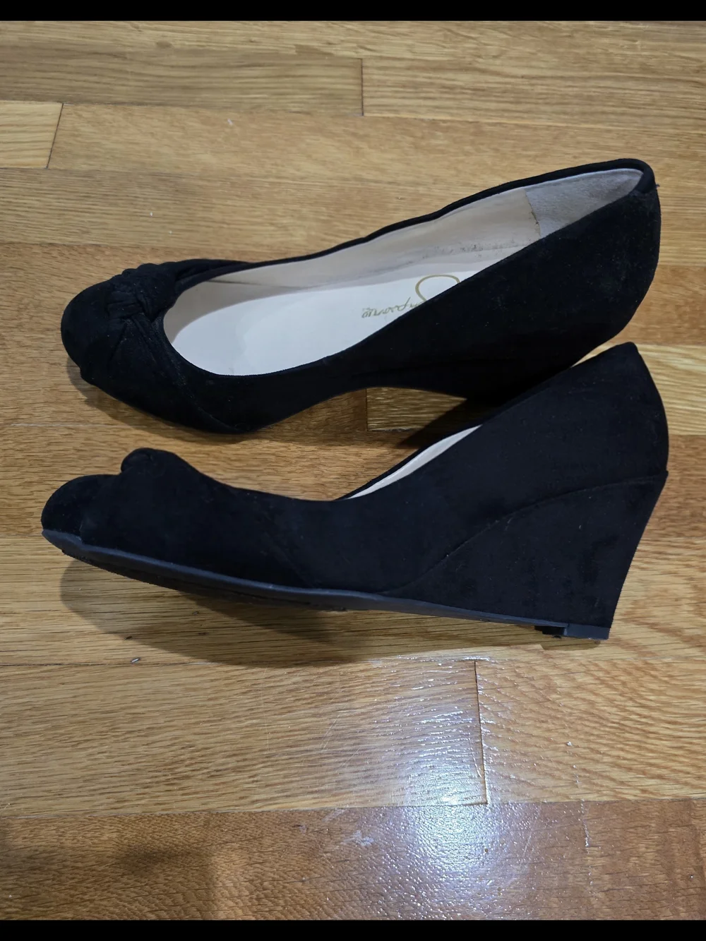 Black Jessica Simpson Wedged Heels